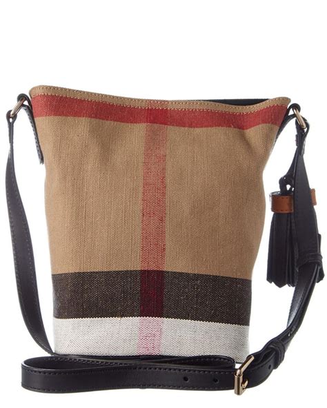 Burberry Natural Ashby Small Canvas Check.